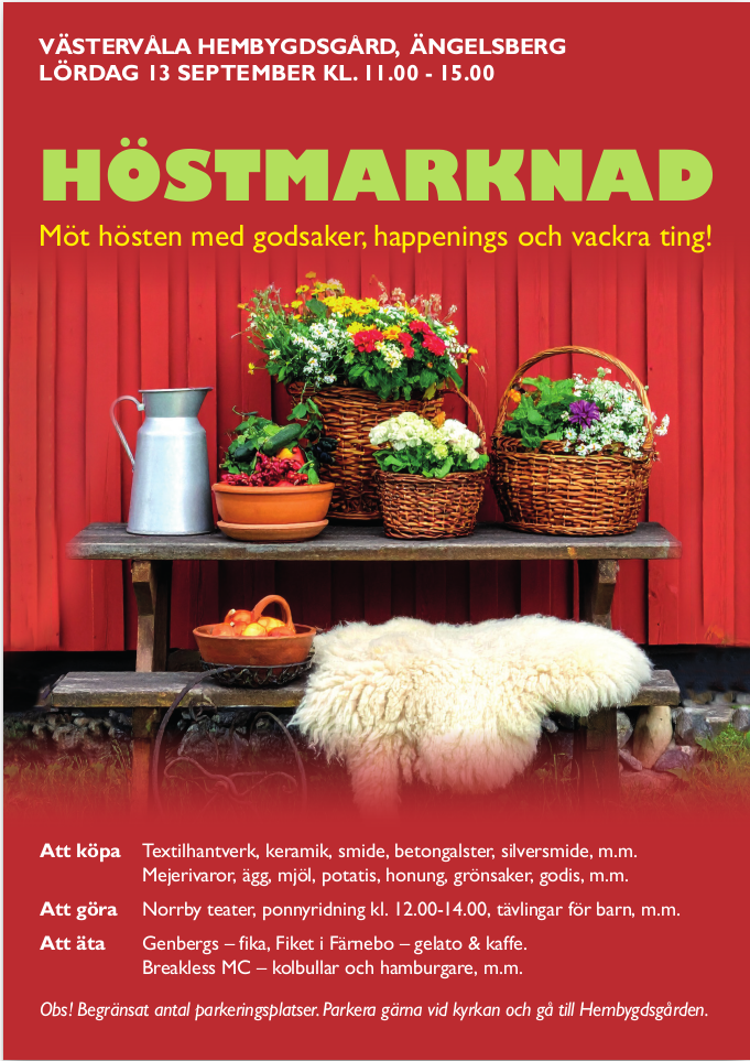 Höstmarknad Ängelsberg